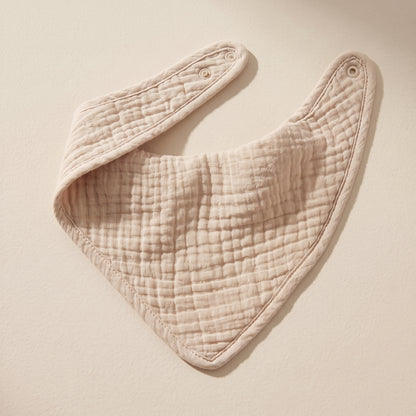 Organic Muslin Bandana Drool Bib – Natural Oatmeal