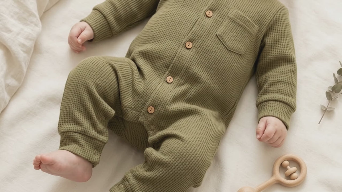 A baby in Sleepsuit