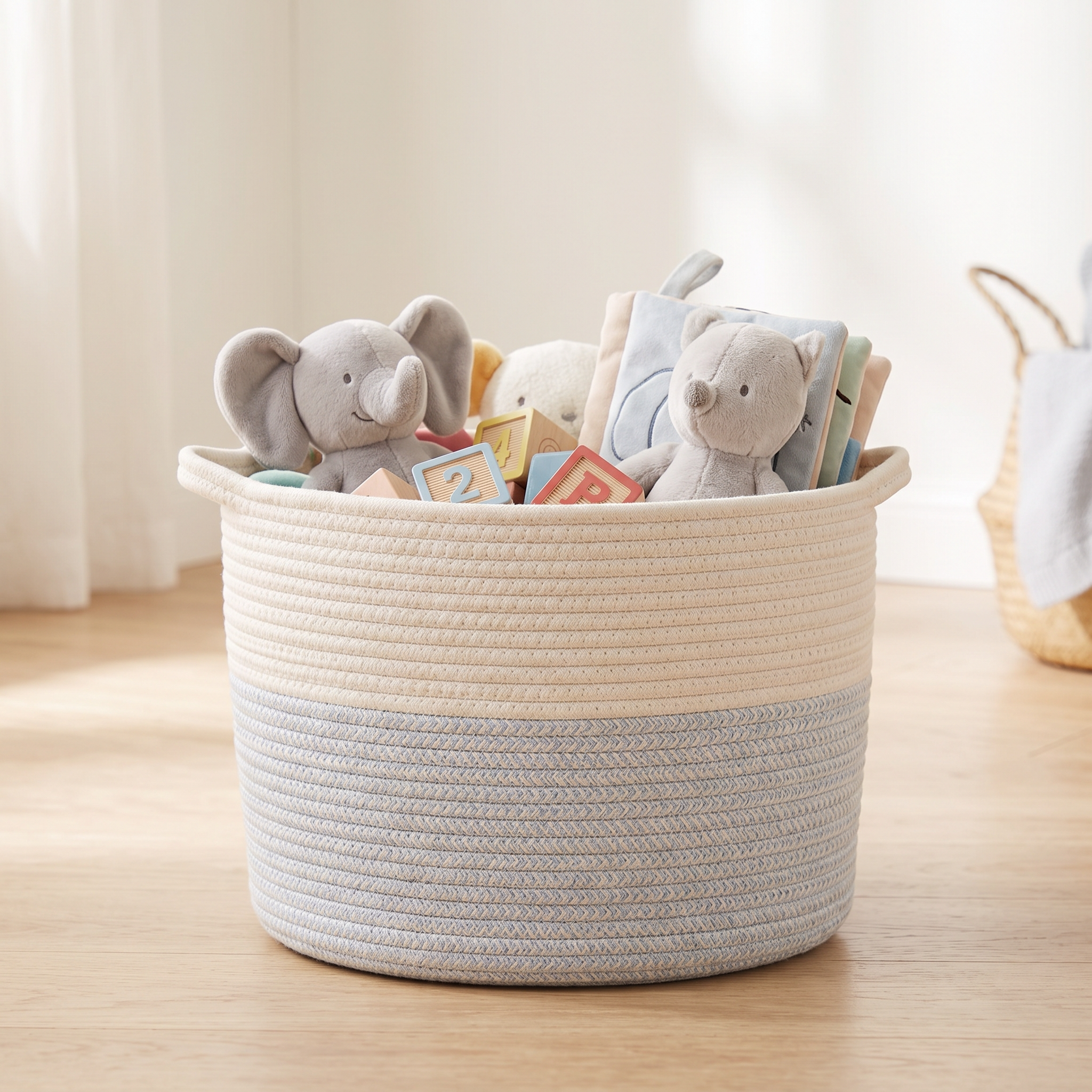Set of Toys in a Basket