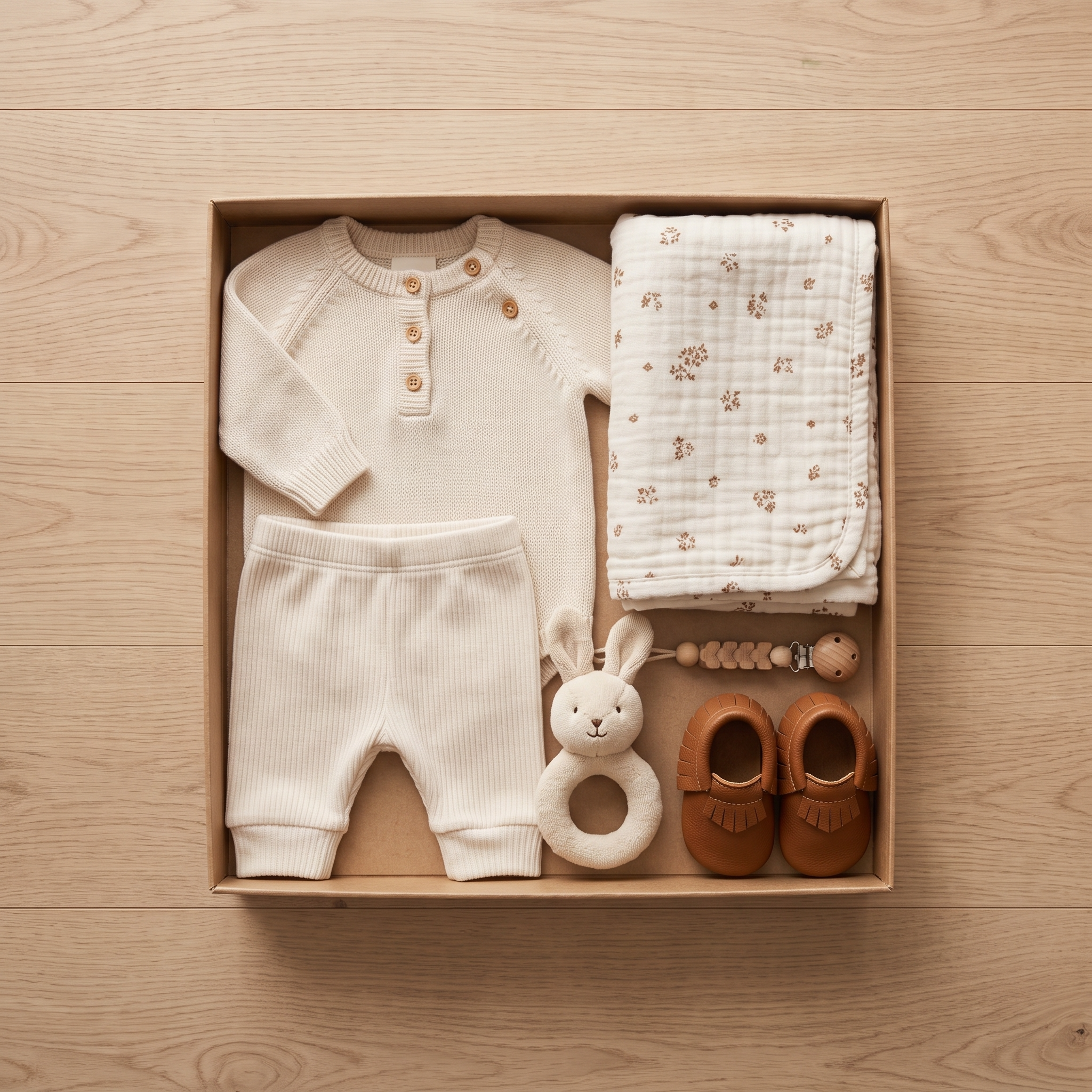 Boy Gift Set - Cream